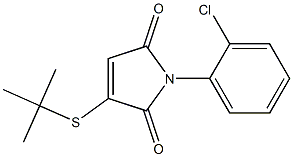 3-tert-Butylthio-1-(2-chlorophenyl)-1H-pyrrole-2,5-dione Struktur