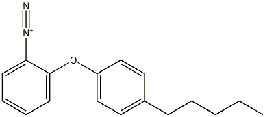 o-(p-Pentylphenoxy)benzenediazonium Struktur