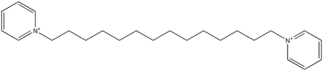 1,1'-(Tetradecane-1,14-diyl)bispyridinium Struktur