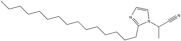 1-(1-Cyanoethyl)-2-pentadecyl-1H-imidazole Struktur