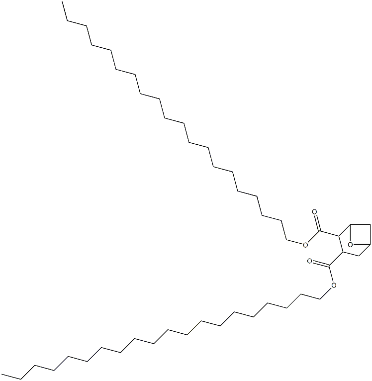 7-Oxabicyclo[3.1.1]heptane-2,3-dicarboxylic acid diicosyl ester Struktur