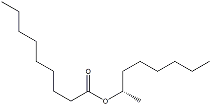 (+)-Nonanoic acid (S)-1-methylheptyl ester Struktur