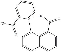 8-(2-Nitrophenyl)-1-naphthoic acid Struktur