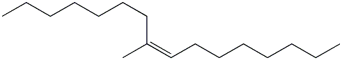 (8Z)-8-Methyl-8-hexadecene Struktur