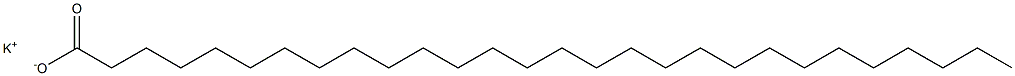 Octacosanoic acid potassium salt Struktur