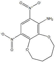 8,10-Dinitro-2,3,4,5-tetrahydro-1,6-benzodioxocin-7-amine Struktur