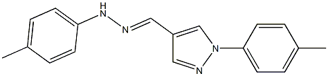 1-(p-Tolyl)-1H-pyrazole-4-carbaldehyde (p-tolyl)hydrazone Struktur