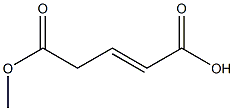 2-Pentenedioic acid hydrogen 5-methyl ester Struktur