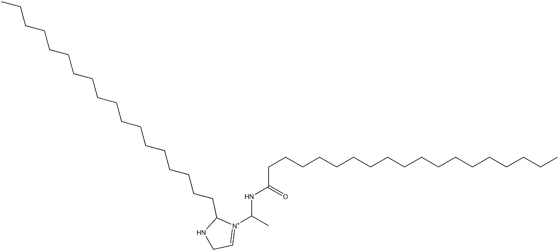 3-[1-(Nonadecanoylamino)ethyl]-2-octadecyl-3-imidazoline-3-ium Struktur