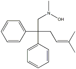 N-Methyl-N-(2,2-diphenyl-5-methyl-4-hexenyl)hydroxylamine Struktur