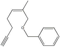 (Z)-7-(Benzyloxy)-6-methyl-5-hepten-1-yne Struktur