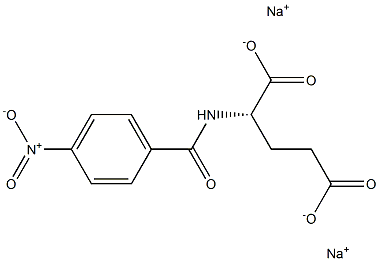 N-(p-Nitrobenzoyl)glutamic acid disodium salt Struktur