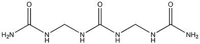 1,3-Bis(ureidomethyl)urea Struktur