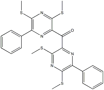 Phenyl[2,6-bis(methylthio)pyrazin-3-yl] ketone Struktur