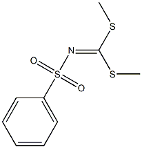 N-(Phenylsulfonyl)imidodithiocarbonic acid dimethyl ester Struktur