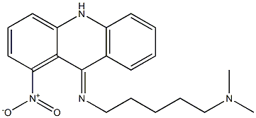 9,10-Dihydro-1-nitro-9-[[5-(dimethylamino)pentyl]imino]acridine Struktur