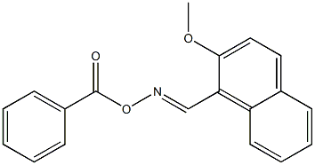 2-Methoxy-1-naphthalenecarbaldehyde O-benzoyl oxime Struktur