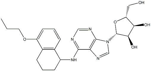 N-[[1,2,3,4-Tetrahydro-5-propyloxynaphthalen]-1-yl]adenosine Struktur