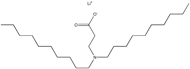 3-(Didecylamino)propanoic acid lithium salt Struktur