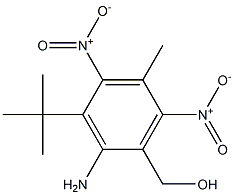 4-Amino-5-tert-butyl-1-methyl-3-hydroxymethyl-2,6-dinitrobenzene Struktur