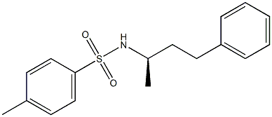 (+)-N-[(R)-1-Methyl-3-phenylpropyl]-p-toluenesulfonamide Struktur