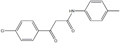 N-(4-Methylphenyl)-3-(4-chlorophenyl)-3-oxopropanamide Struktur