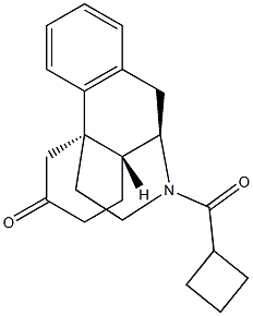 17-(Cyclobutylcarbonyl)morphinan-6-one Struktur