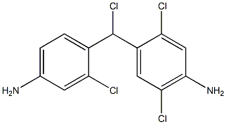 (4-Amino-2-chlorophenyl)(4-amino-2,5-dichlorophenyl)chloromethane Struktur