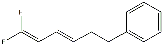 (E)-1,1-Difluoro-6-phenyl-1,3-hexadiene Struktur