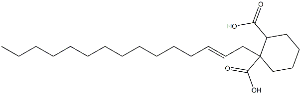 Cyclohexane-1,2-dicarboxylic acid hydrogen 1-(2-pentadecenyl) ester Struktur