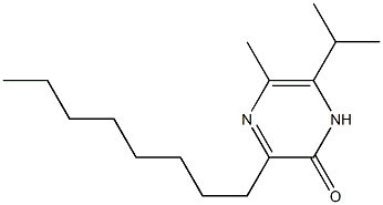 3-Octyl-5-methyl-6-isopropylpyrazin-2(1H)-one Struktur