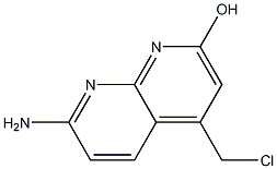 7-Amino-4-chloromethyl-1,8-naphthyridin-2-ol Struktur