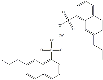 Bis(7-propyl-1-naphthalenesulfonic acid)calcium salt Struktur