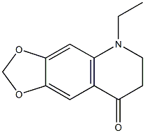 5-Ethyl-5,6-dihydro-1,3-dioxolo[4,5-g]quinolin-8(7H)-one Struktur