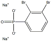 2,3-Dibromophenylphosphonic acid disodium salt Struktur