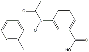 3-[[(2-Methylphenyl)oxy]acetylamino]benzoic acid Struktur