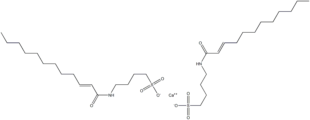 Bis[4-(2-dodecenoylamino)-1-butanesulfonic acid]calcium salt Struktur