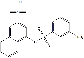 6-Amino-1-toluenesulfonyloxynaphthalene-3-sulfonic acid Struktur