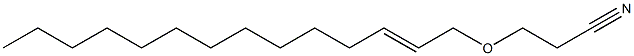 3-(2-Tetradecenyloxy)propiononitrile Struktur