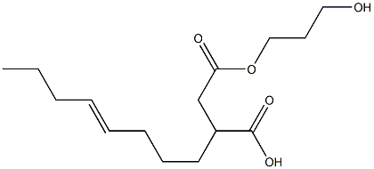 3-(4-Octenyl)succinic acid hydrogen 1-(3-hydroxypropyl) ester Struktur