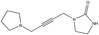 1-[4-(1-Pyrrolidinyl)-2-butynyl]imidazolidin-2-one Struktur