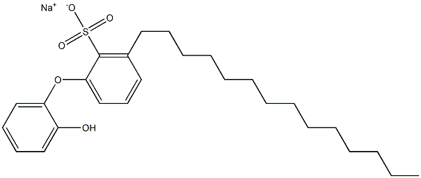 2'-Hydroxy-3-tetradecyl[oxybisbenzene]-2-sulfonic acid sodium salt Struktur