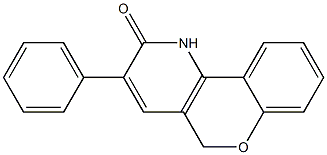 1,5-Dihydro-3-phenyl-2H-[1]benzopyrano[4,3-b]pyridin-2-one Struktur