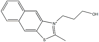 3-(3-Hydroxypropyl)-2-methylnaphtho[2,3-d]thiazol-3-ium Struktur