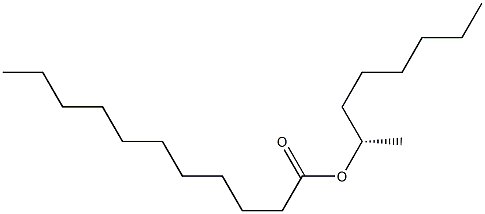 (+)-Undecanoic acid (S)-1-methylheptyl ester Struktur