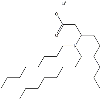 3-(Dioctylamino)nonanoic acid lithium salt Struktur