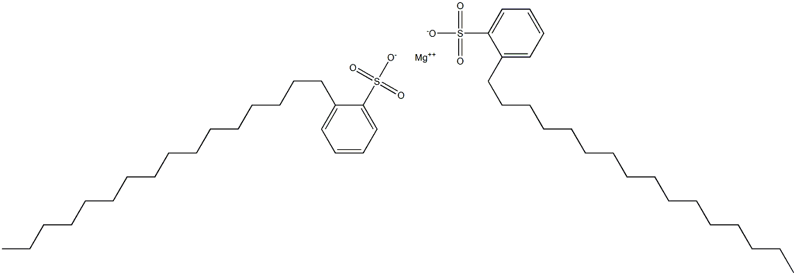 Bis(2-hexadecylbenzenesulfonic acid)magnesium salt Struktur