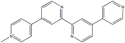 1-Methyl-4-[2-[4-(4-pyridyl)-2-pyridyl]-4-pyridyl]pyridinium Struktur