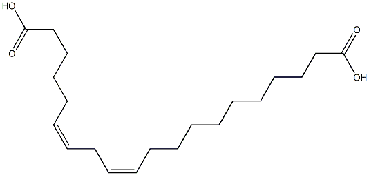 (11Z,14Z)-11,14-Icosadienedioic acid Struktur