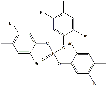 Phosphoric acid tris(2,5-dibromo-4-methylphenyl) ester Struktur